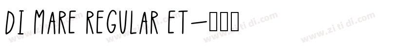 Di Mare Regular Et字体转换